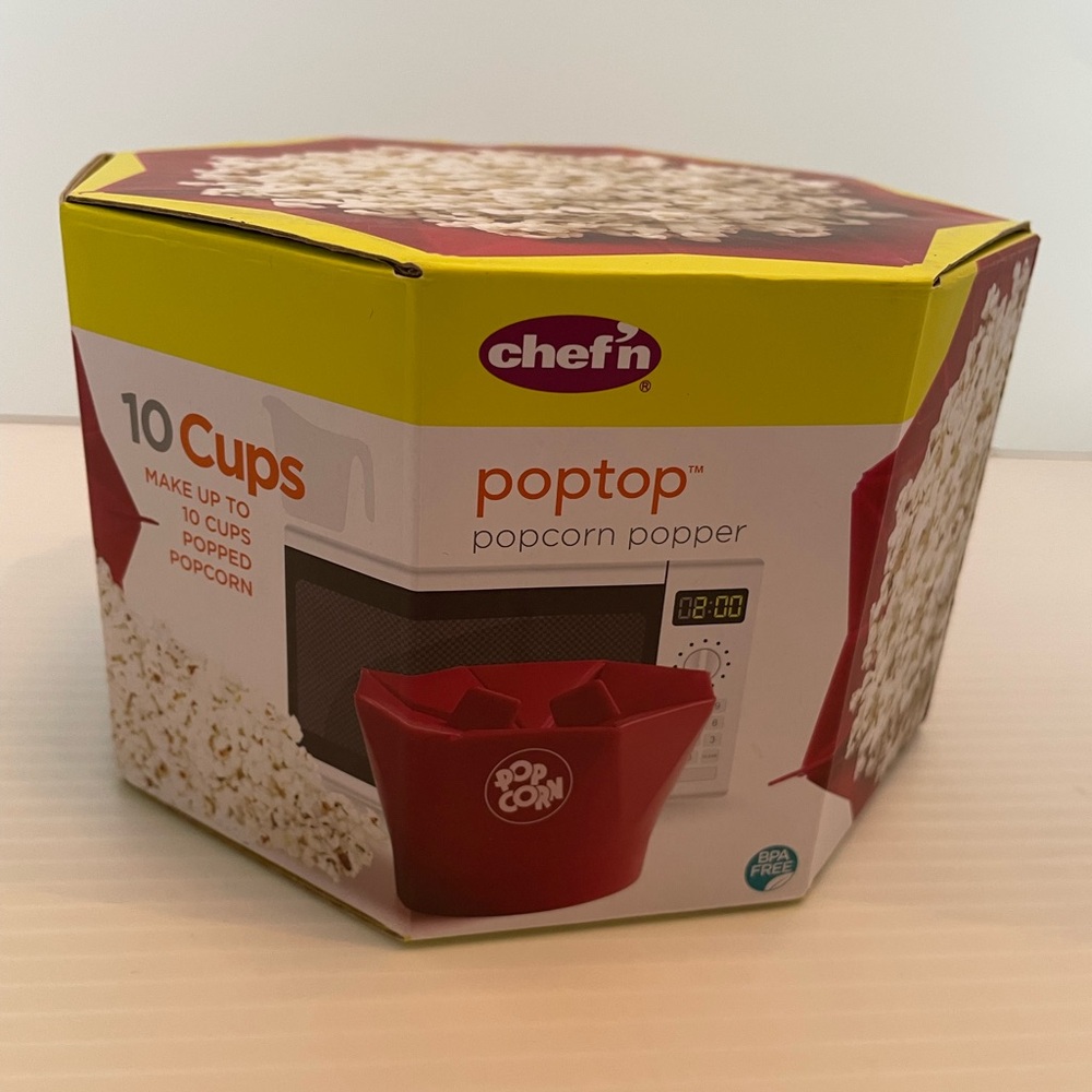 PopTop Popcorn Popper by Chef N. NWT